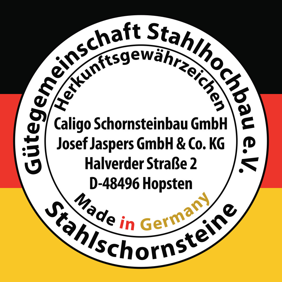 Siegel Gütegemeinschaft Stahlhochbau Caligo Schornsteinbau